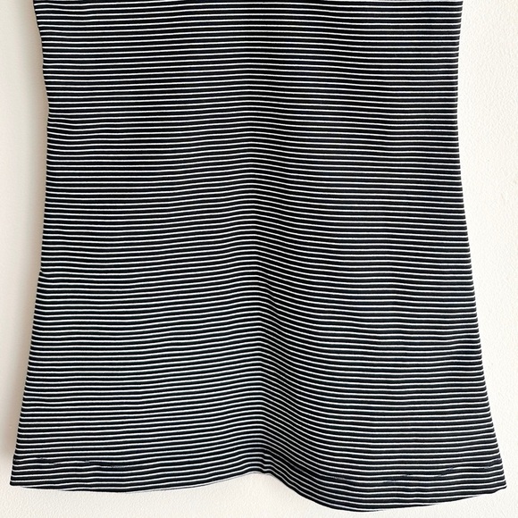 Lululemon Cool Racerback Tank Top, Black and White Striped, Size 4 - Picture 13 of 16